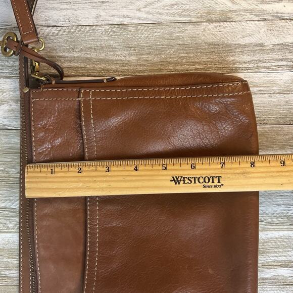 FOSSIL Women's Emma East West Leather Crossbody Cross Body Bag Baguette 10”x8” - Picture 14 of 14
